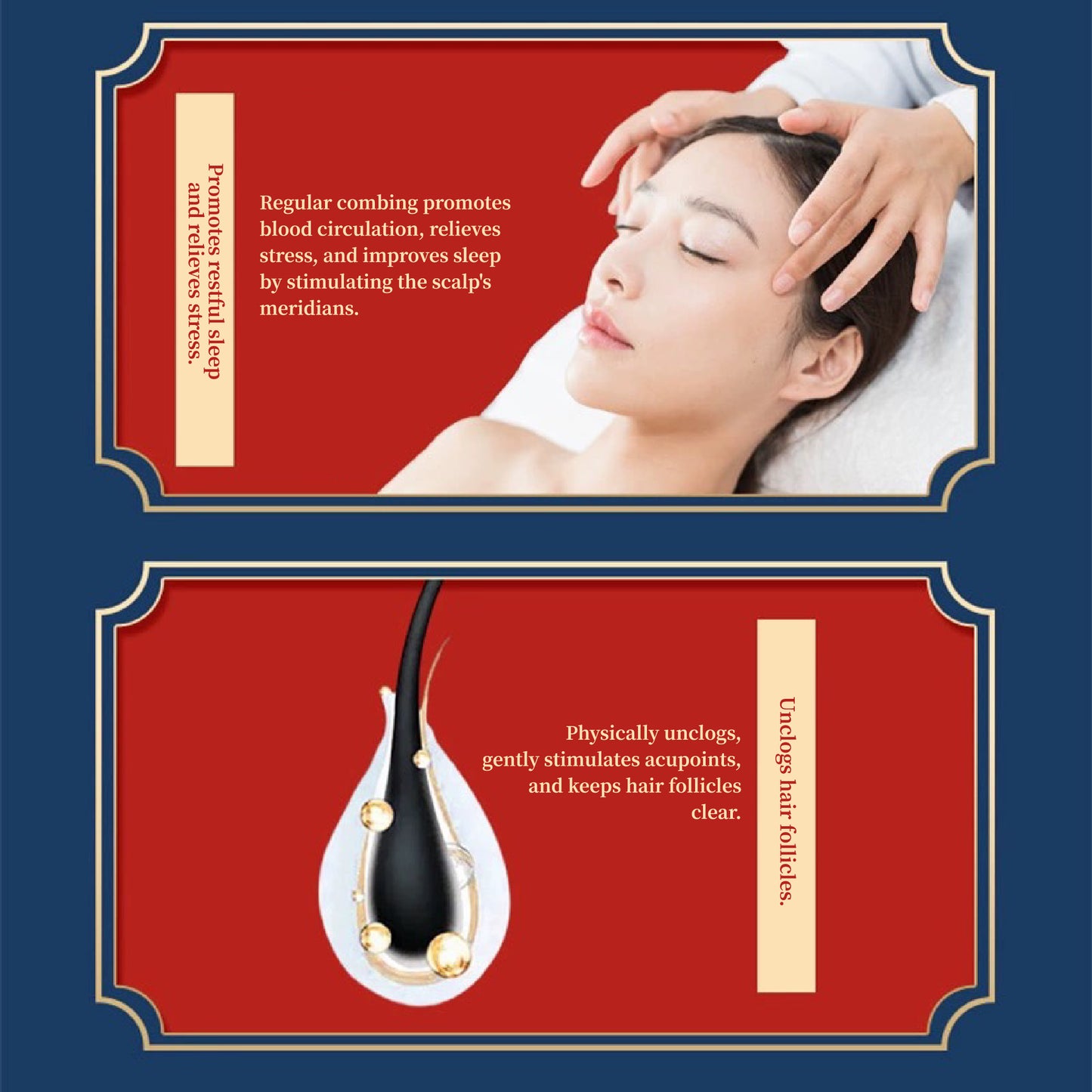 COMB | ZXUNASMR | LOVEHH | Core Hertz | New-generation magnetic therapy no rinse comb.
