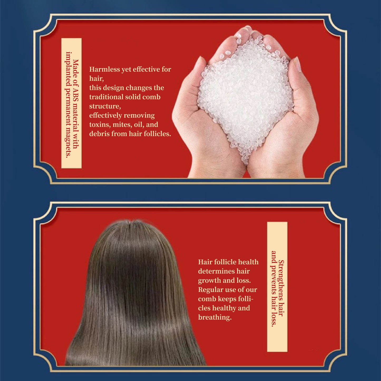 COMB | ZXUNASMR | LOVEHH | Core Hertz | New-generation magnetic therapy no rinse comb.