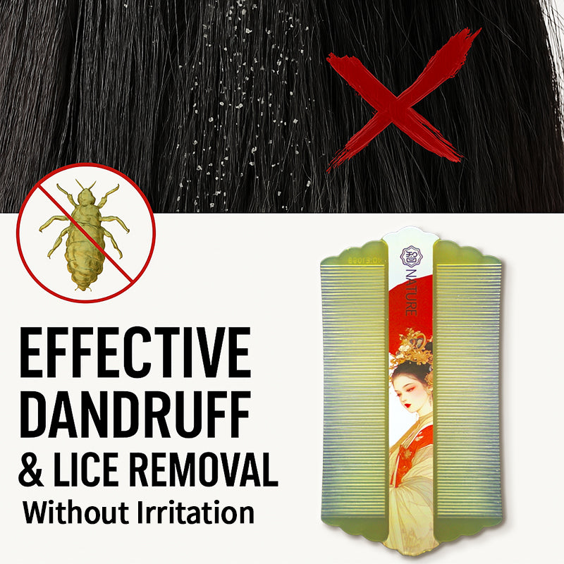 COMB | ZXUNASMR | Double Sided Fine Tooth Combs, Dandruff and Lice Removal, Beard and Hair Styling, Portable and Lightweight