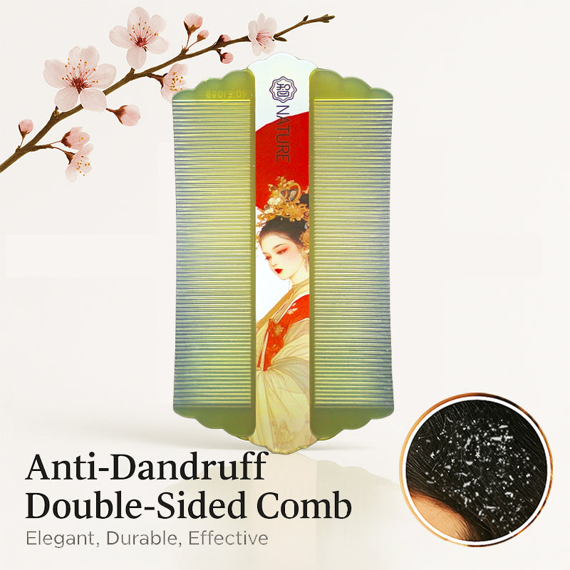 COMB | ZXUNASMR | Double Sided Fine Tooth Combs, Dandruff and Lice Removal, Beard and Hair Styling, Portable and Lightweight