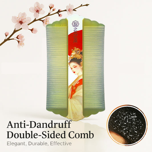 COMB | ZXUNASMR | Double Sided Fine Tooth Combs, Dandruff and Lice Removal, Beard and Hair Styling, Portable and Lightweight