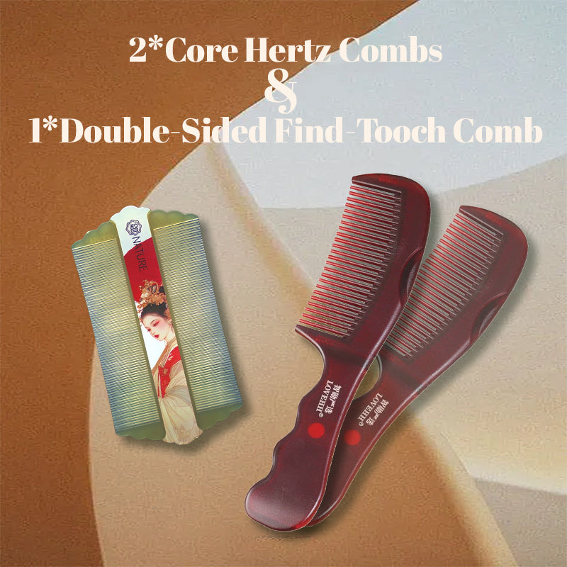 COMB SET | ZXUNASMR | Double the care, double the shin | Haircare comb set for healthier, more radiant hair.