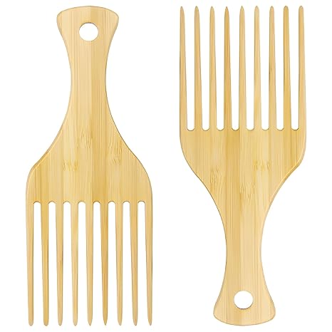 COMB | ZXUNASMR | Bamboo Wood Comb | Scalp Massaging, Anti-Static, Smooths Frizz, Soft & Comfortable