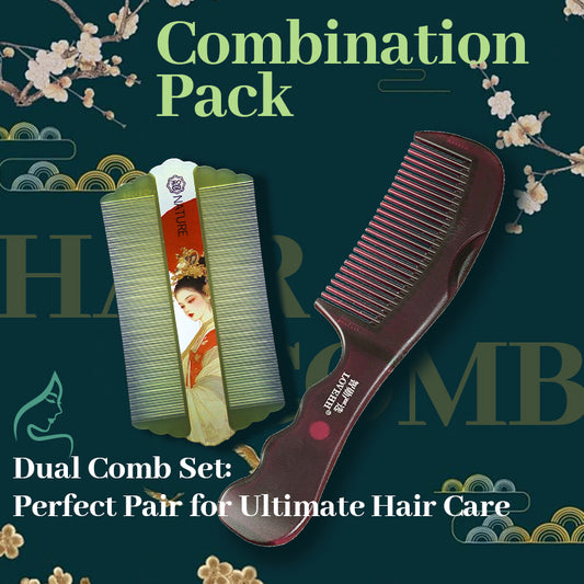 COMB SET | ZXUNASMR | Double the care, double the shin | Haircare comb set for healthier, more radiant hair.
